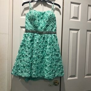 Light Green Strapless Cocktail Dress